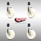 Service Caster 5 Inch 316SS Nylon Wheel Swivel 1-3/4 Inch Expanding Stem Caster Set SCC SCC-SS316EX20S514-NYS-134-4 - alternate 2